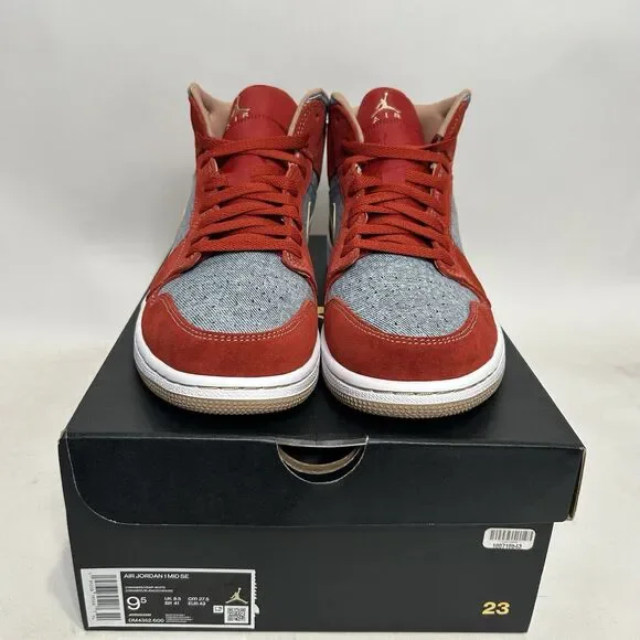 Nike Shoes Air Jordan 1 Mid SE “Denim” 2024 Air Jordan 1 Mid Black Denim HJ4363-001 main image 4